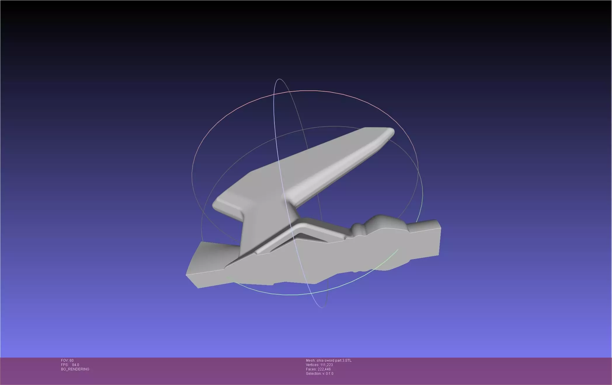 Dungeon Of Black Company Shia Sword 3D print model_33