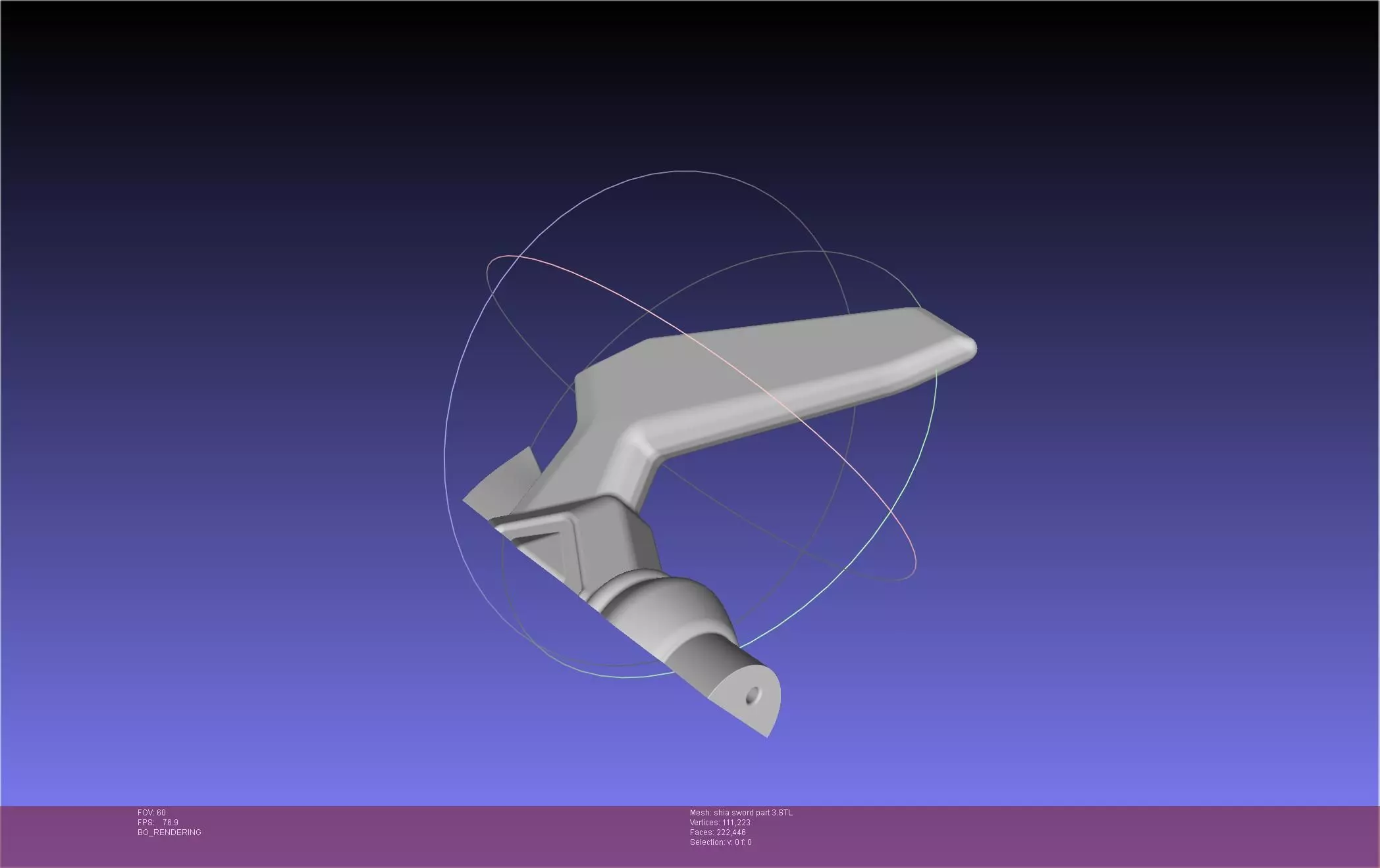 Dungeon Of Black Company Shia Sword 3D print model_34