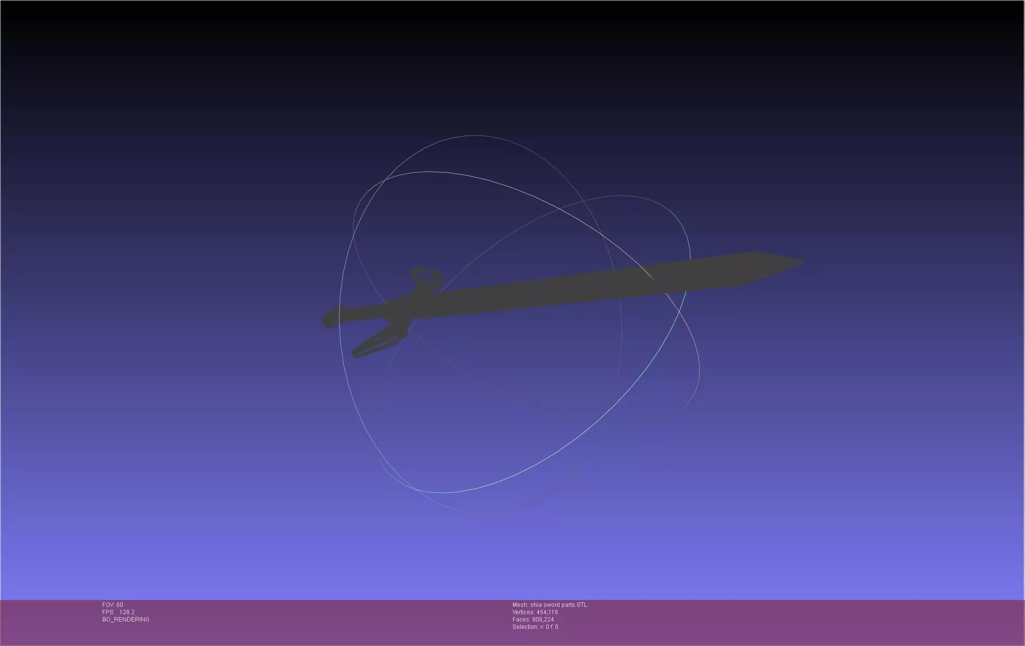 Dungeon Of Black Company Shia Sword 3D print model_84