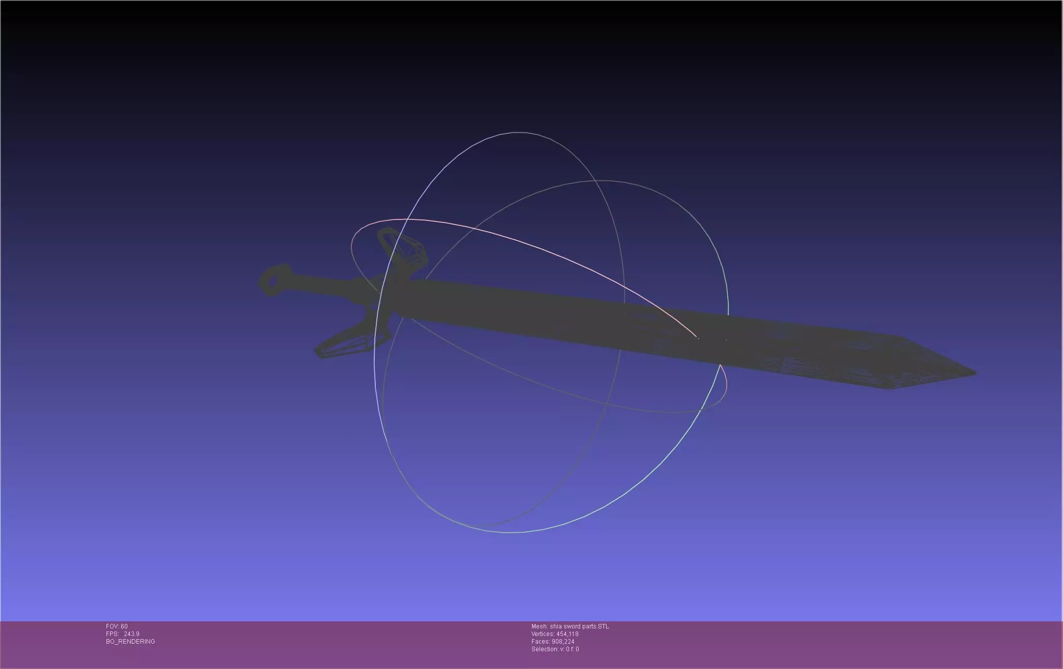 Dungeon Of Black Company Shia Sword 3D print model_85