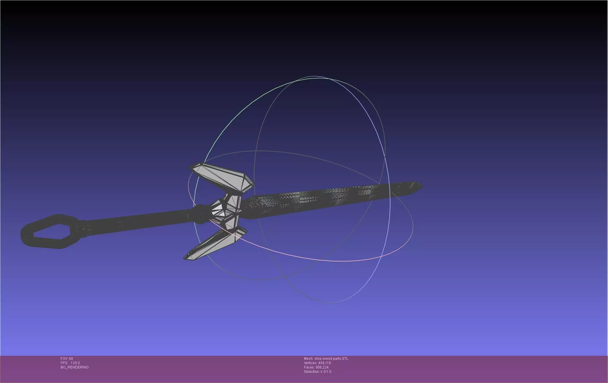 Dungeon Of Black Company Shia Sword 3D print model_82