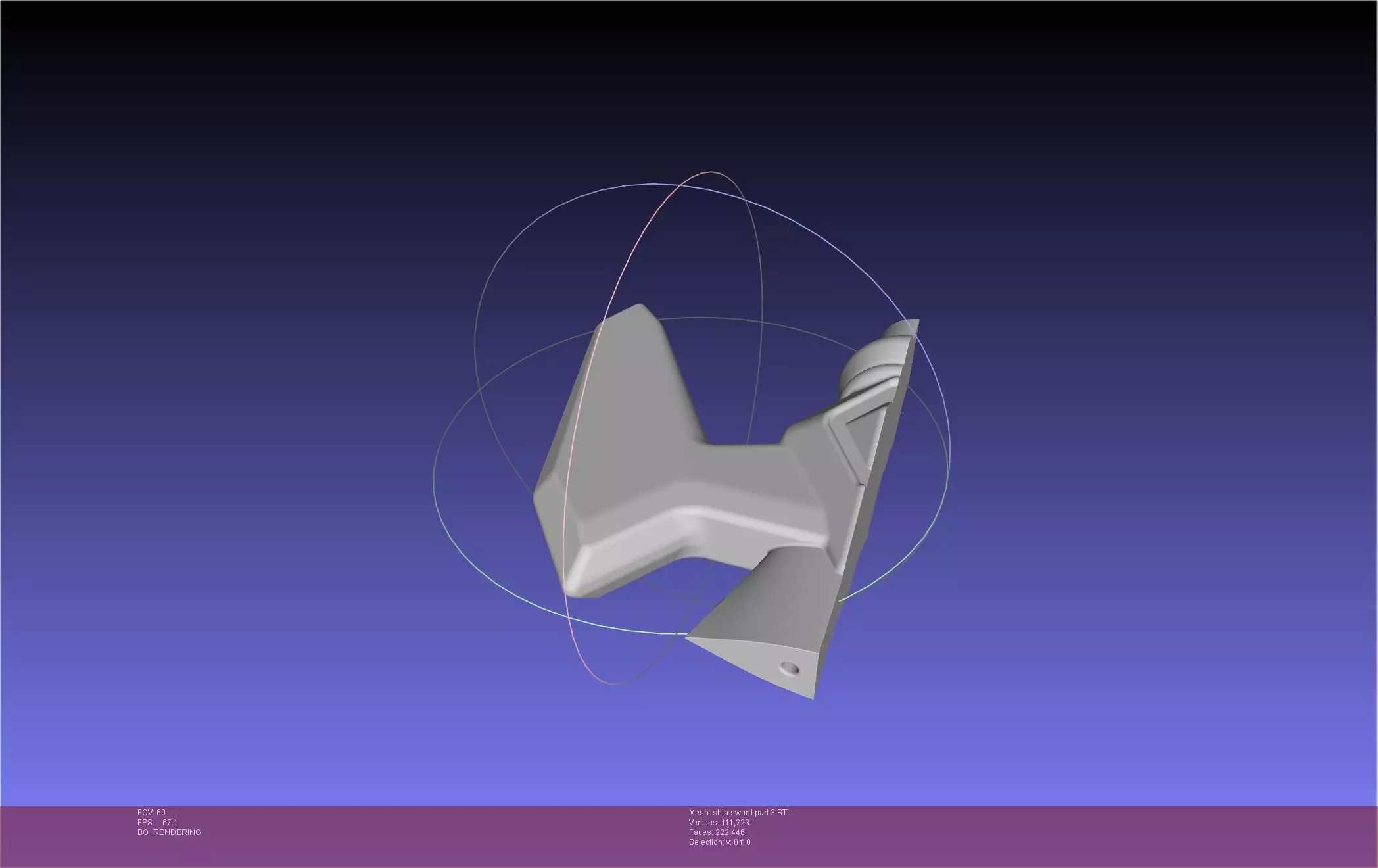 Dungeon Of Black Company Shia Sword 3D print model_31