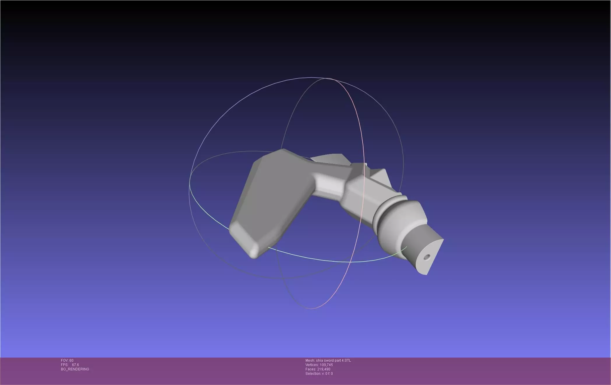 Dungeon Of Black Company Shia Sword 3D print model_49