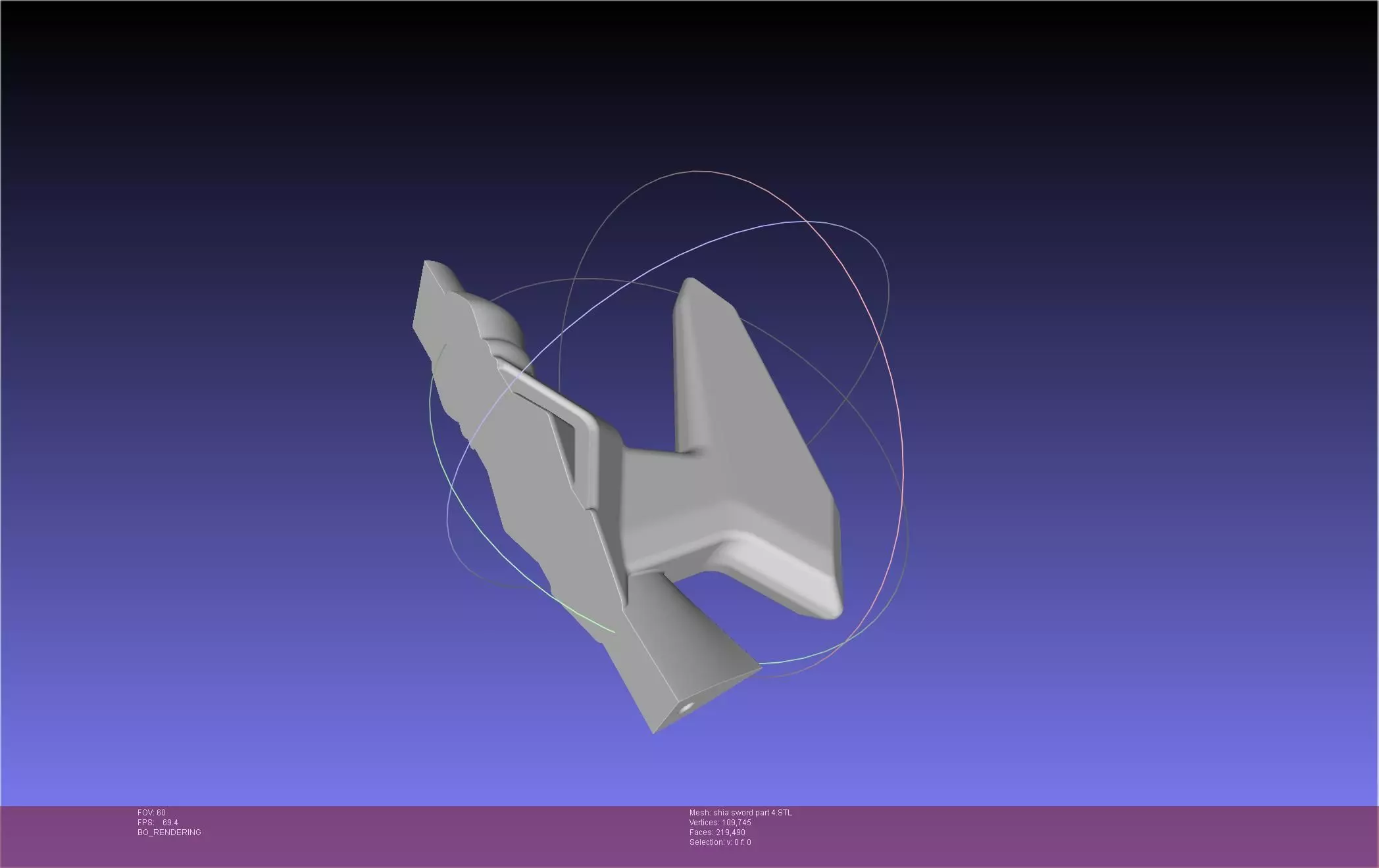 Dungeon Of Black Company Shia Sword 3D print model_45