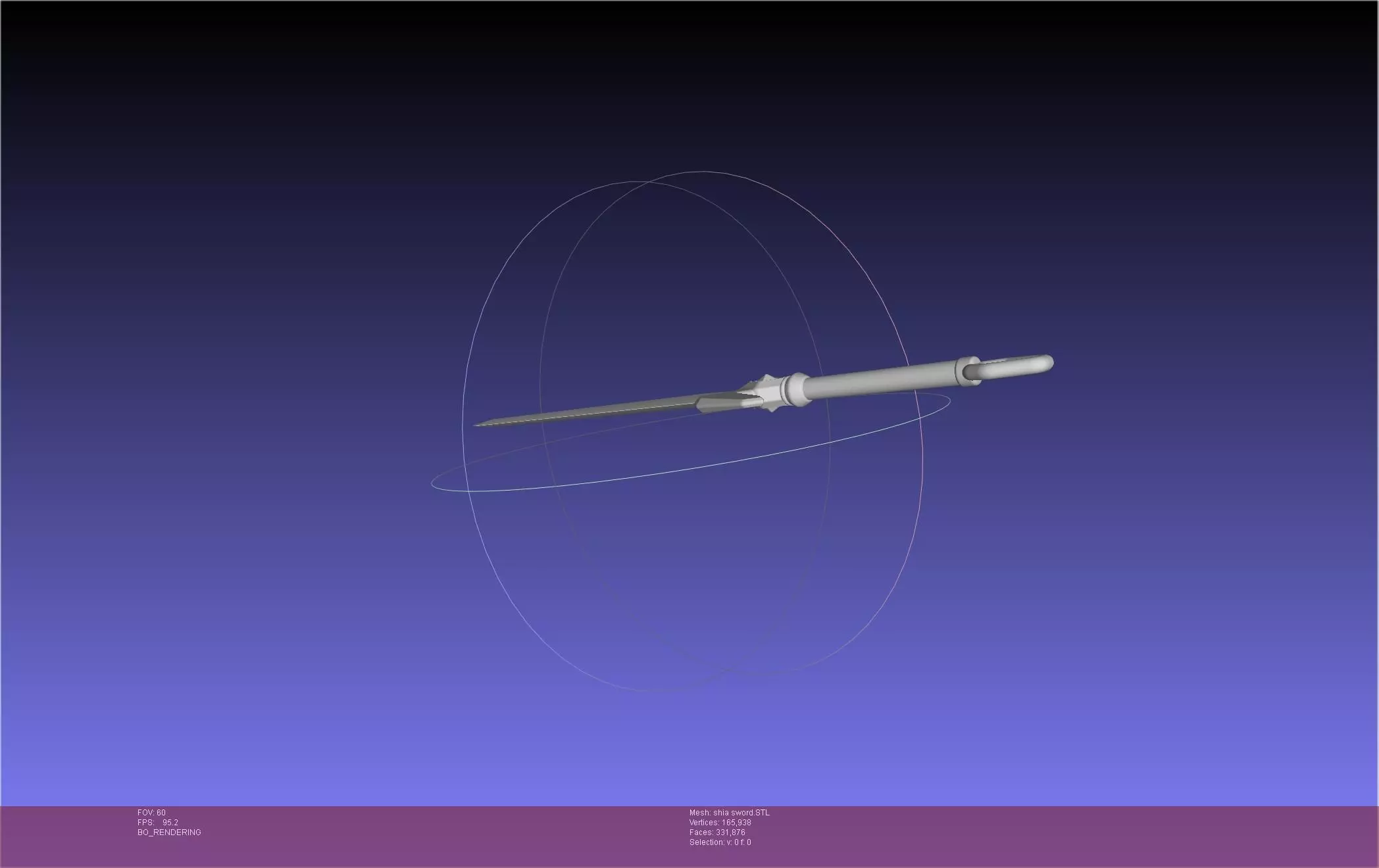 Dungeon Of Black Company Shia Sword 3D print model_13