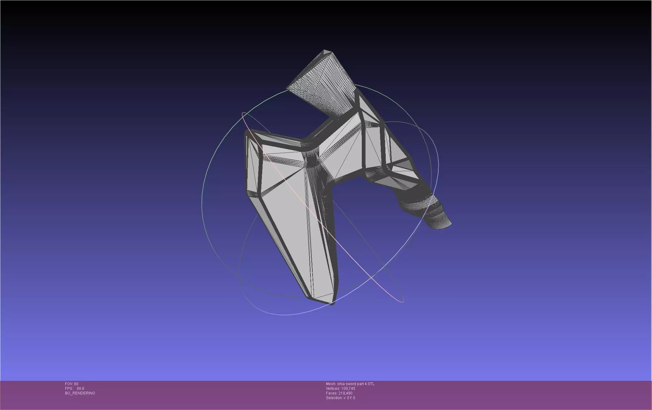 Dungeon Of Black Company Shia Sword 3D print model_54