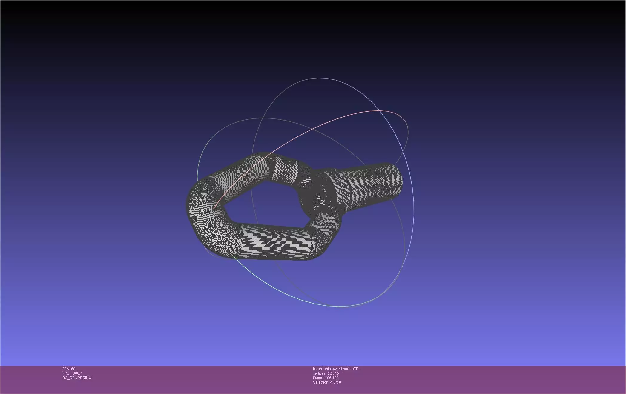 Dungeon Of Black Company Shia Sword 3D print model_24