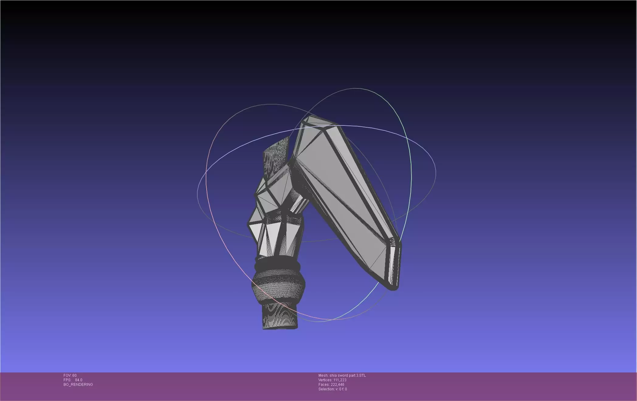 Dungeon Of Black Company Shia Sword 3D print model_36