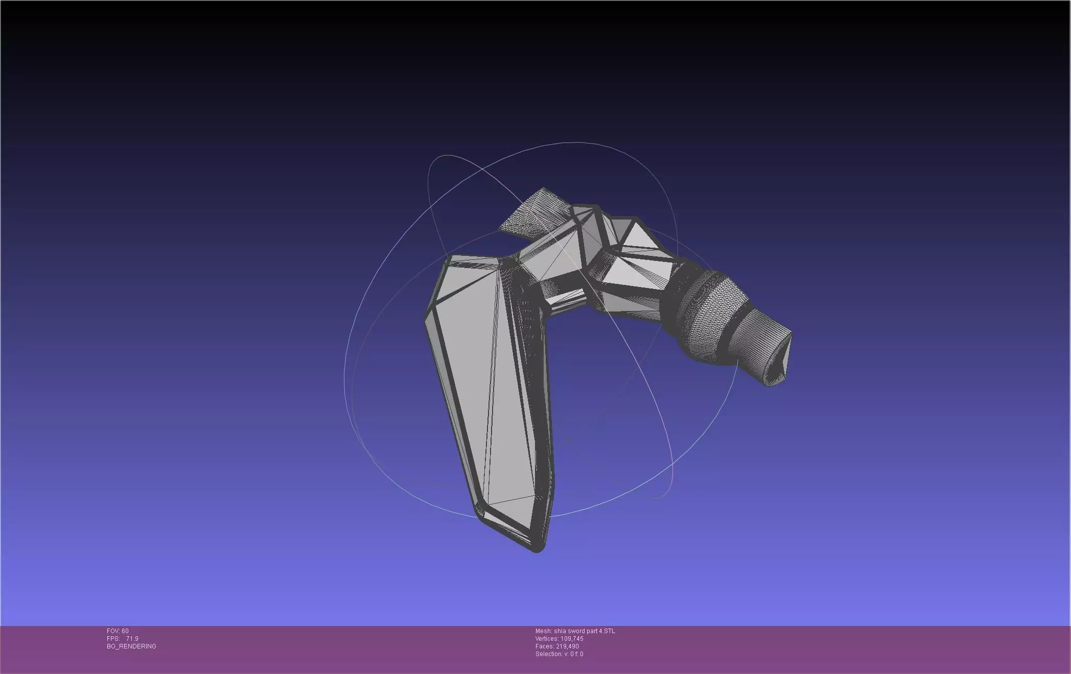 Dungeon Of Black Company Shia Sword 3D print model_56