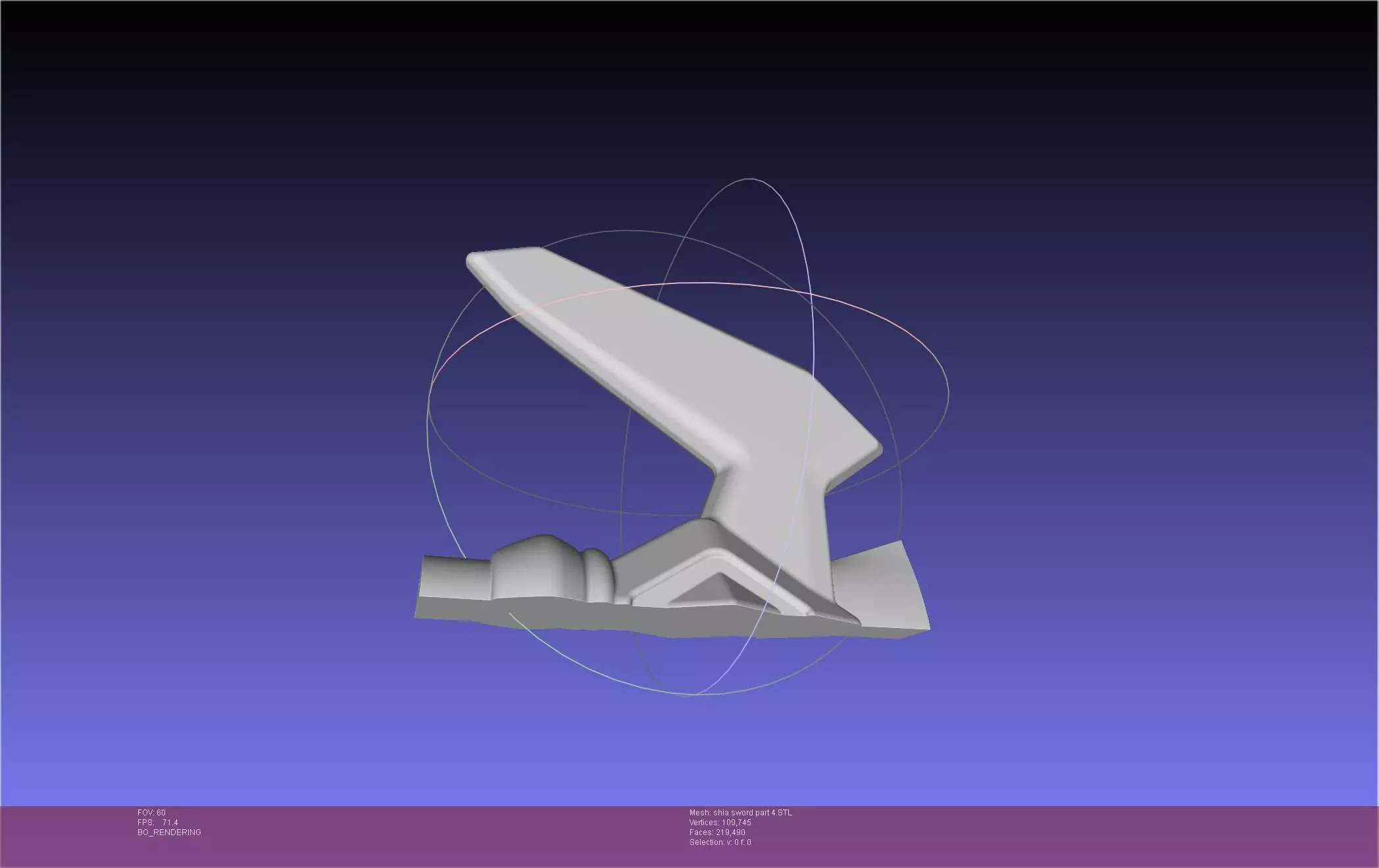 Dungeon Of Black Company Shia Sword 3D print model_46