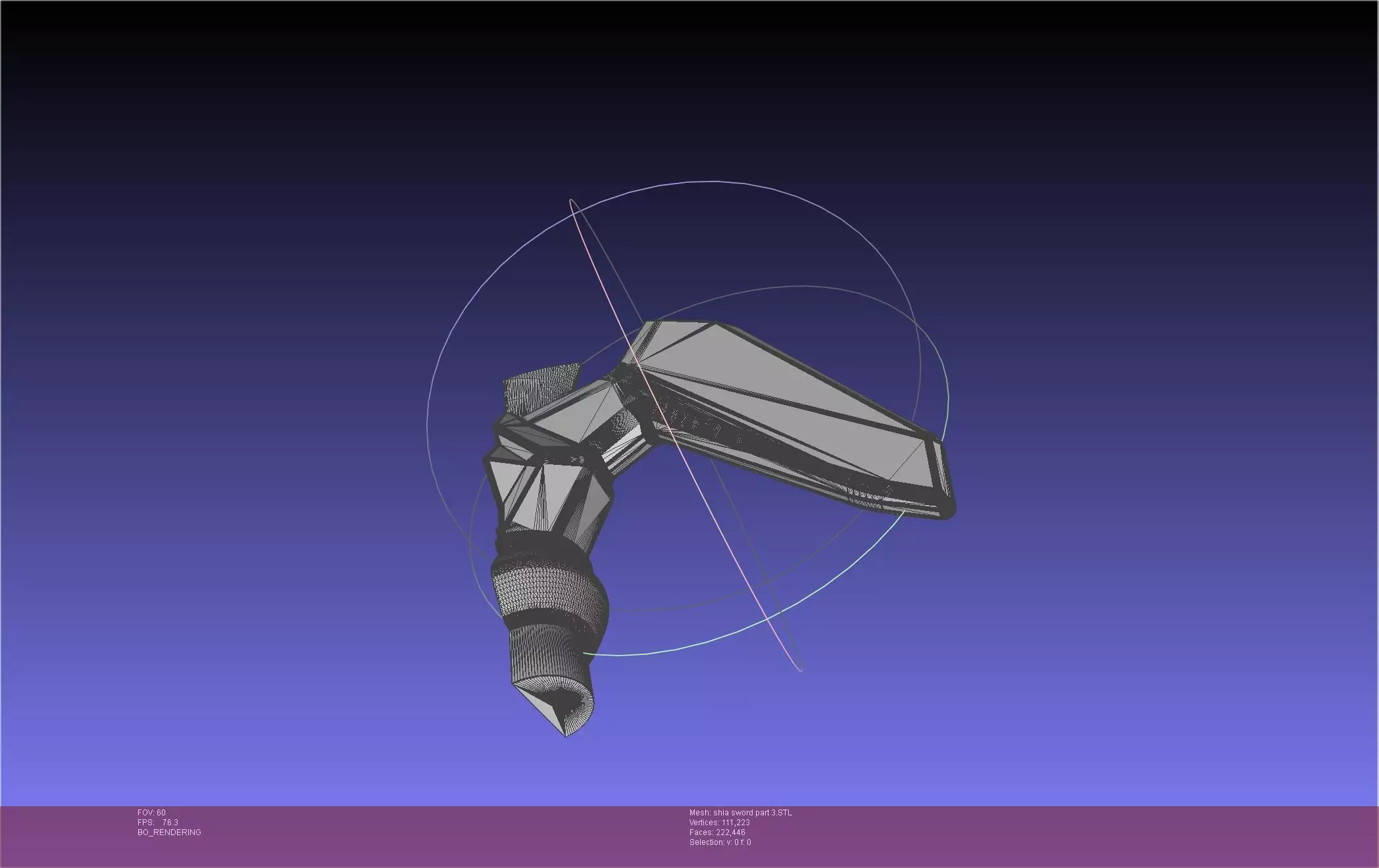 Dungeon Of Black Company Shia Sword 3D print model_37