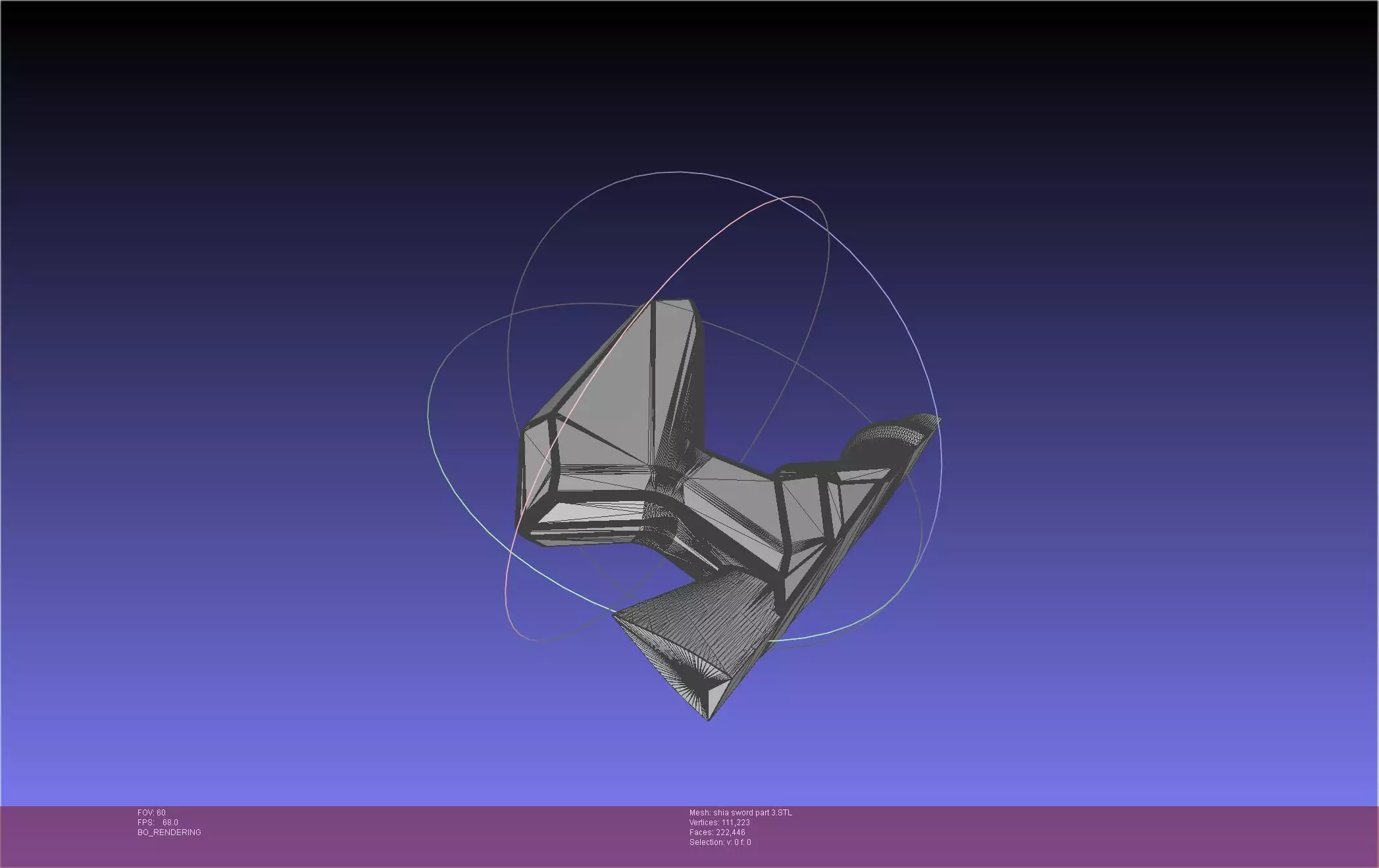 Dungeon Of Black Company Shia Sword 3D print model_40