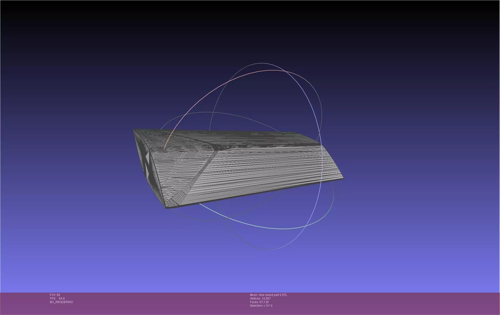 Dungeon Of Black Company Shia Sword 3D print model_60