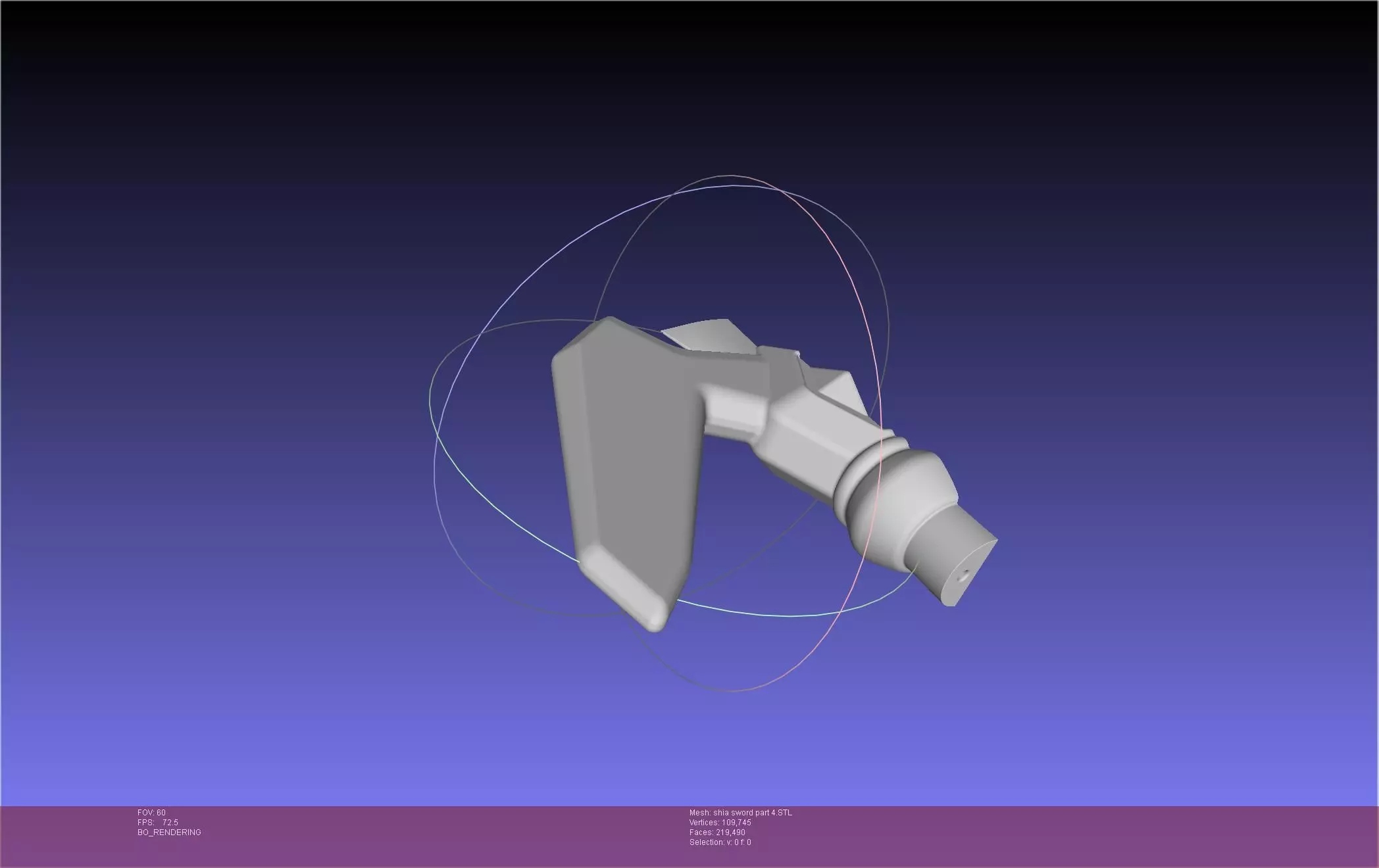 Dungeon Of Black Company Shia Sword 3D print model_48