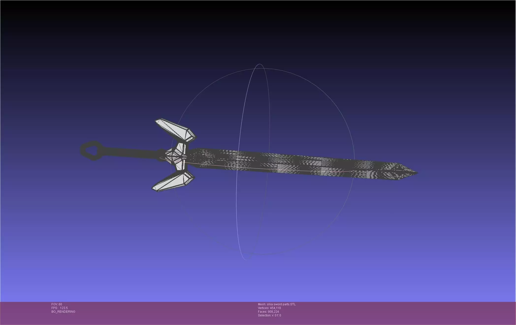 Dungeon Of Black Company Shia Sword 3D print model_83