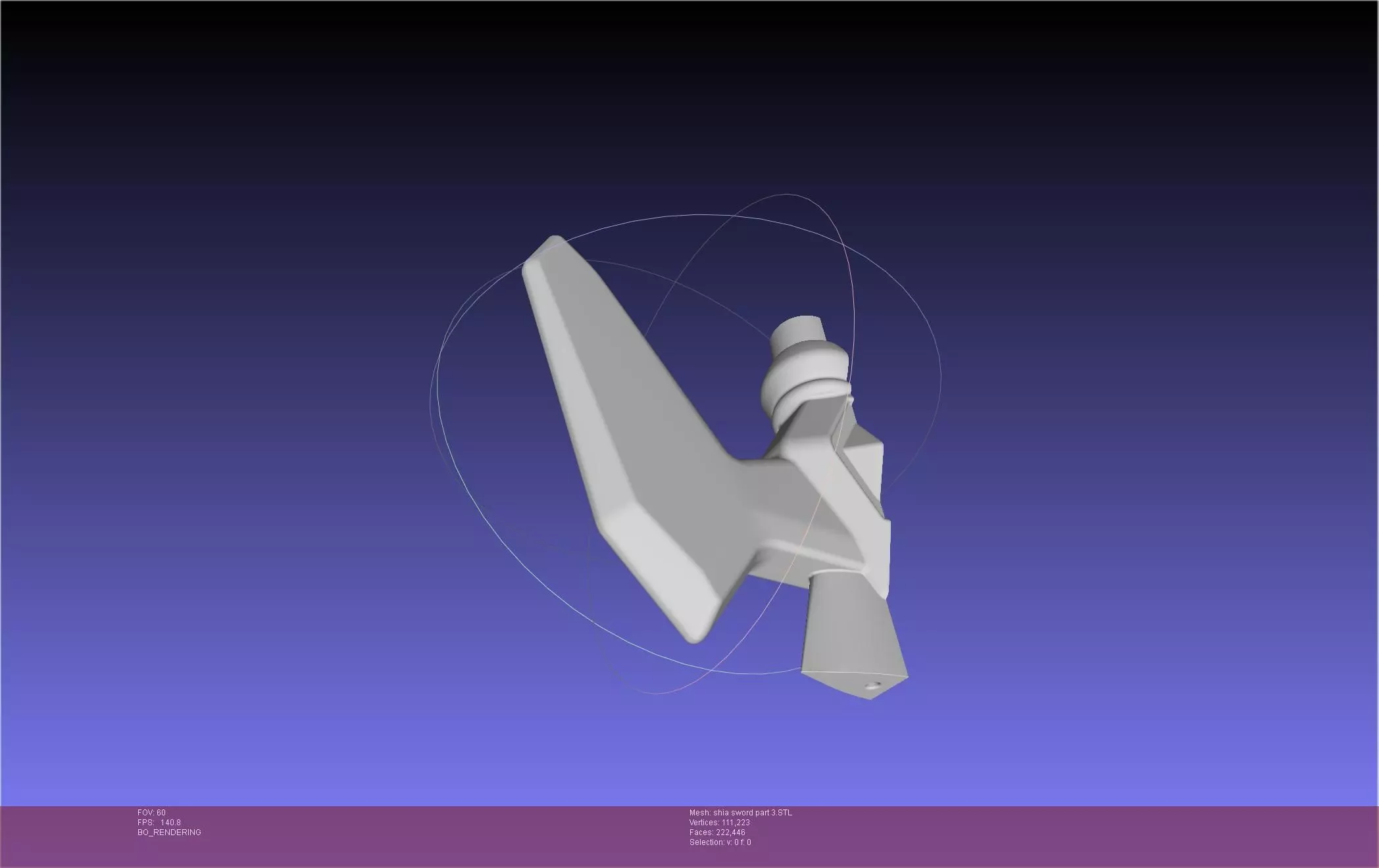 Dungeon Of Black Company Shia Sword 3D print model_41