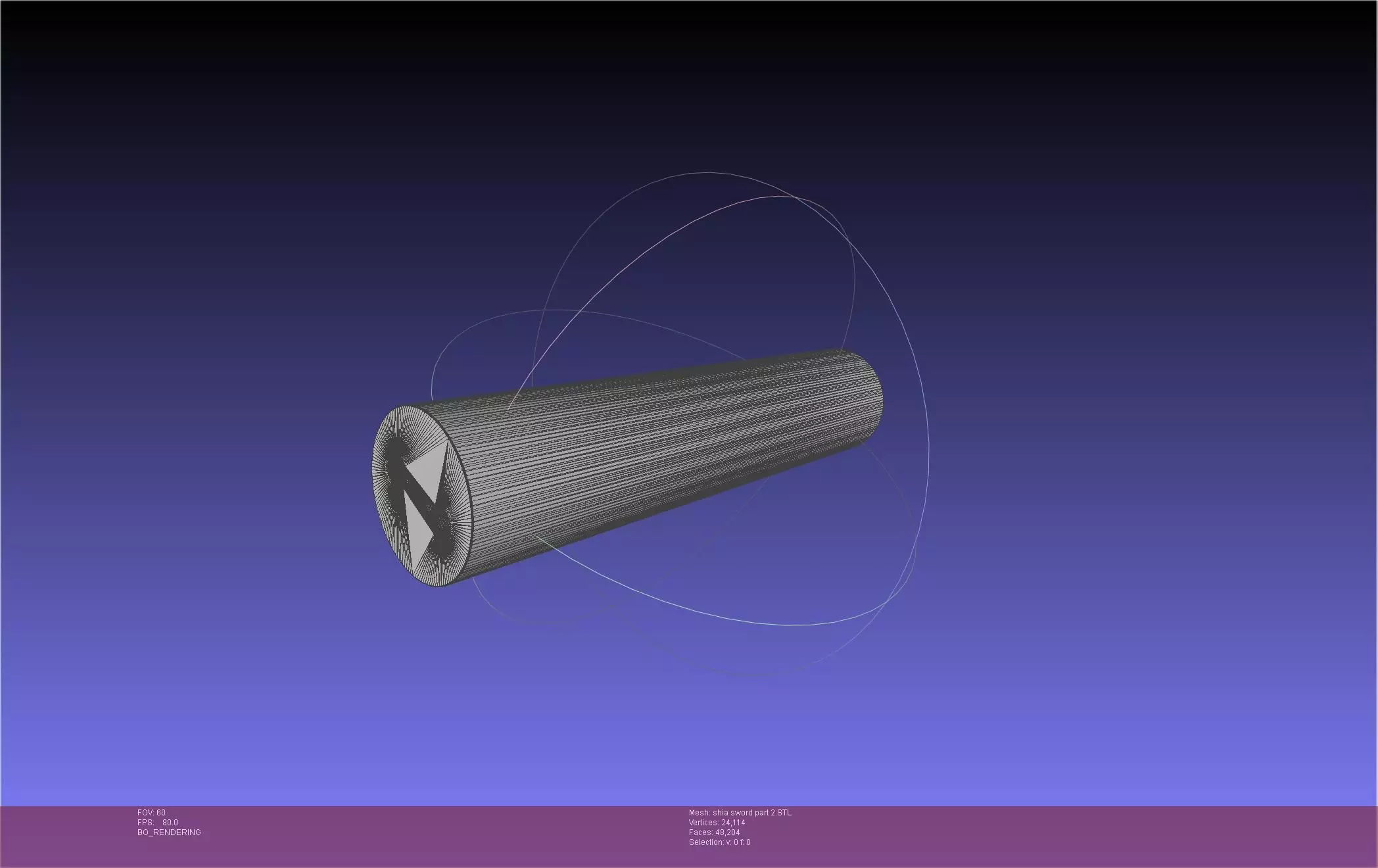 Dungeon Of Black Company Shia Sword 3D print model_30