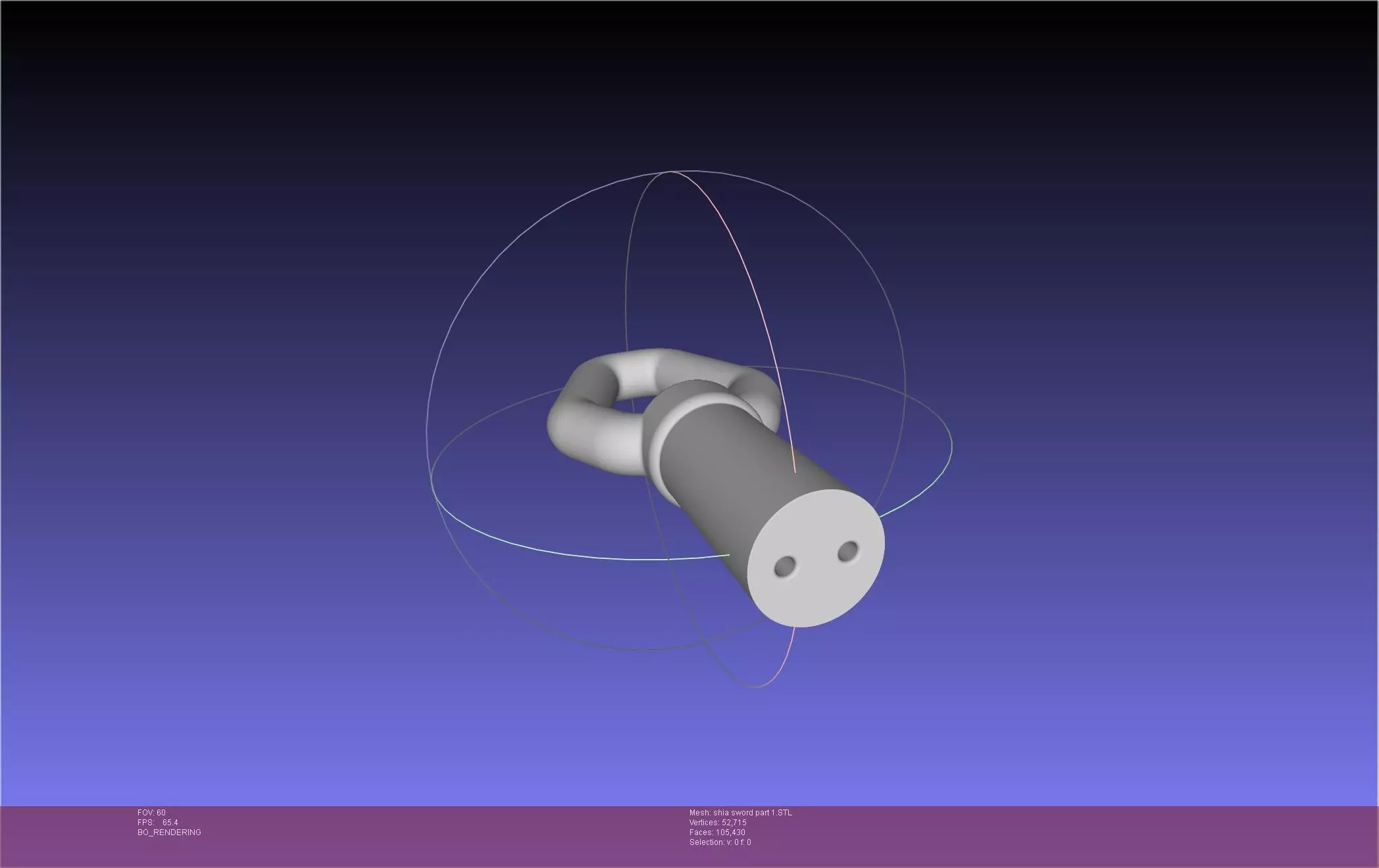 Dungeon Of Black Company Shia Sword 3D print model_22