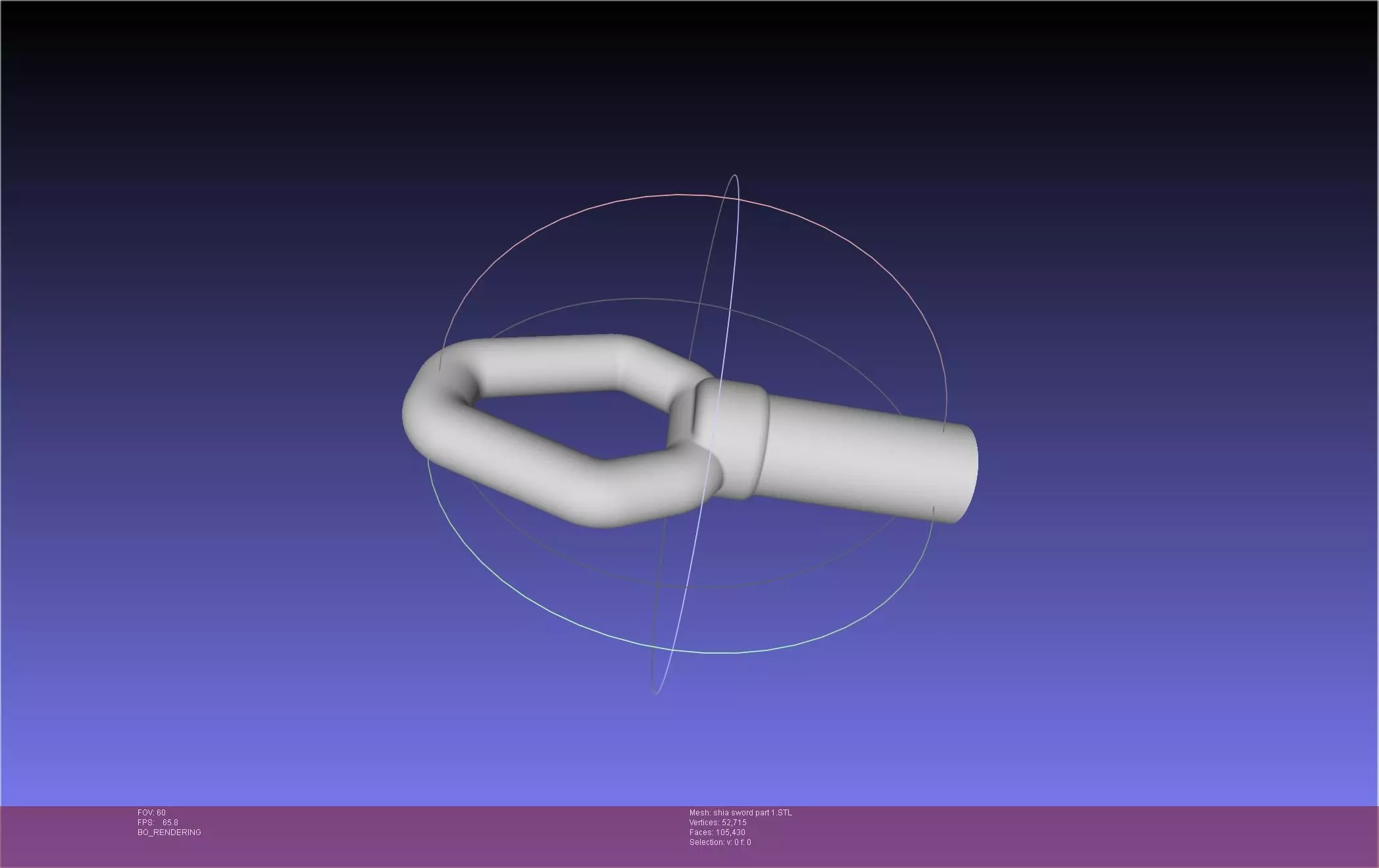 Dungeon Of Black Company Shia Sword 3D print model_23