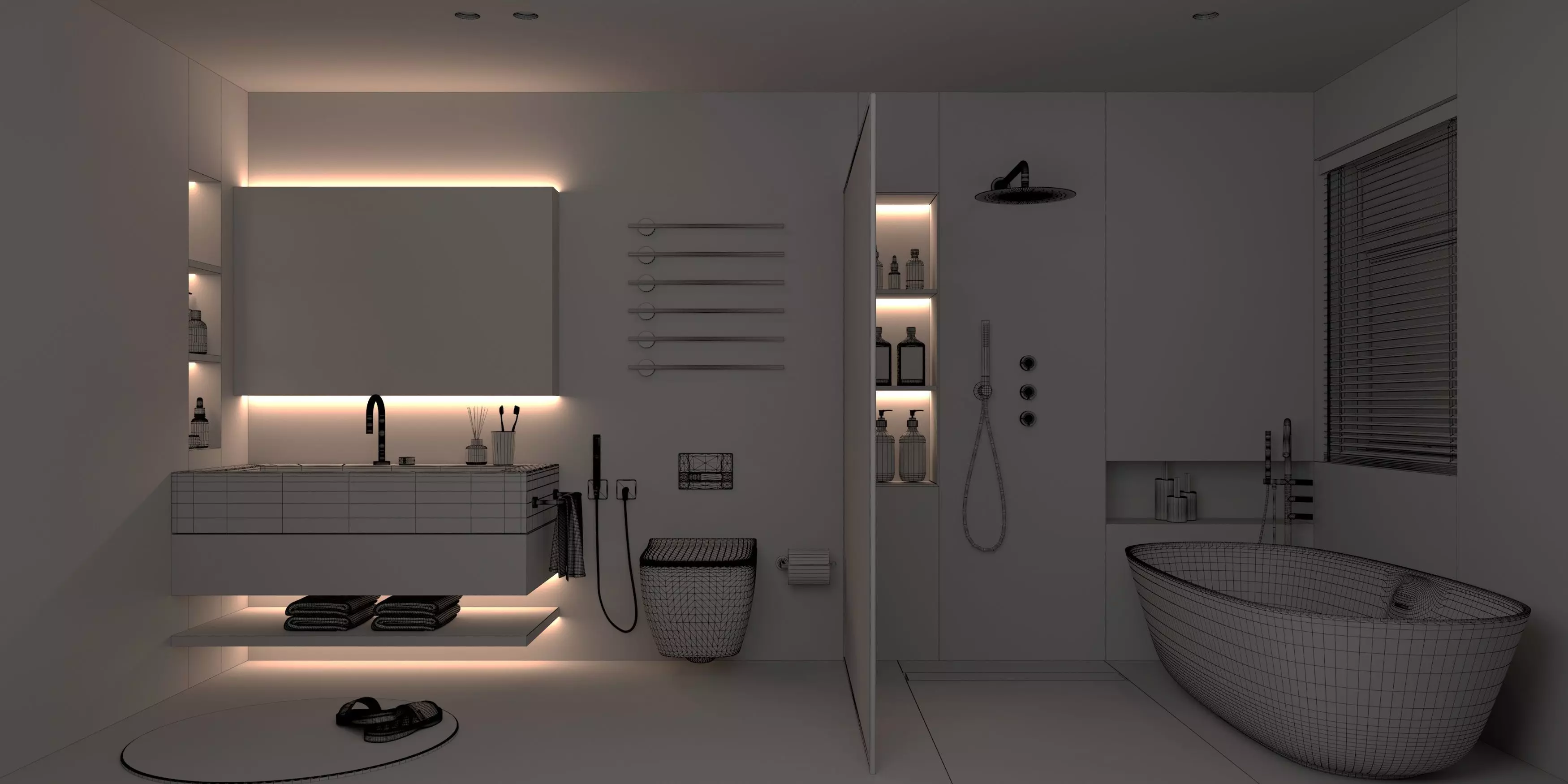 Bathroom Interior 06 3D model_6
