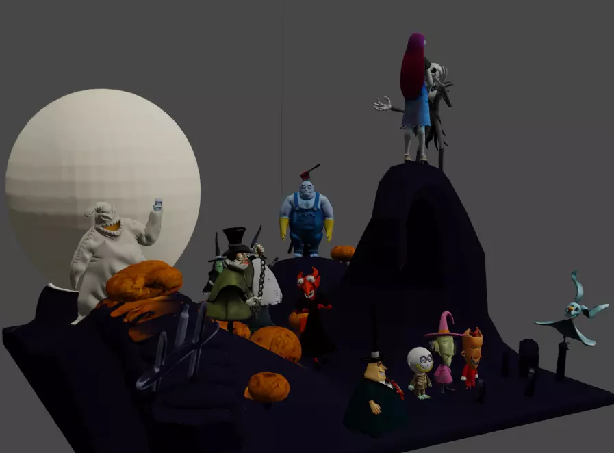 The Nightmare Before Christmas 3D print model_2