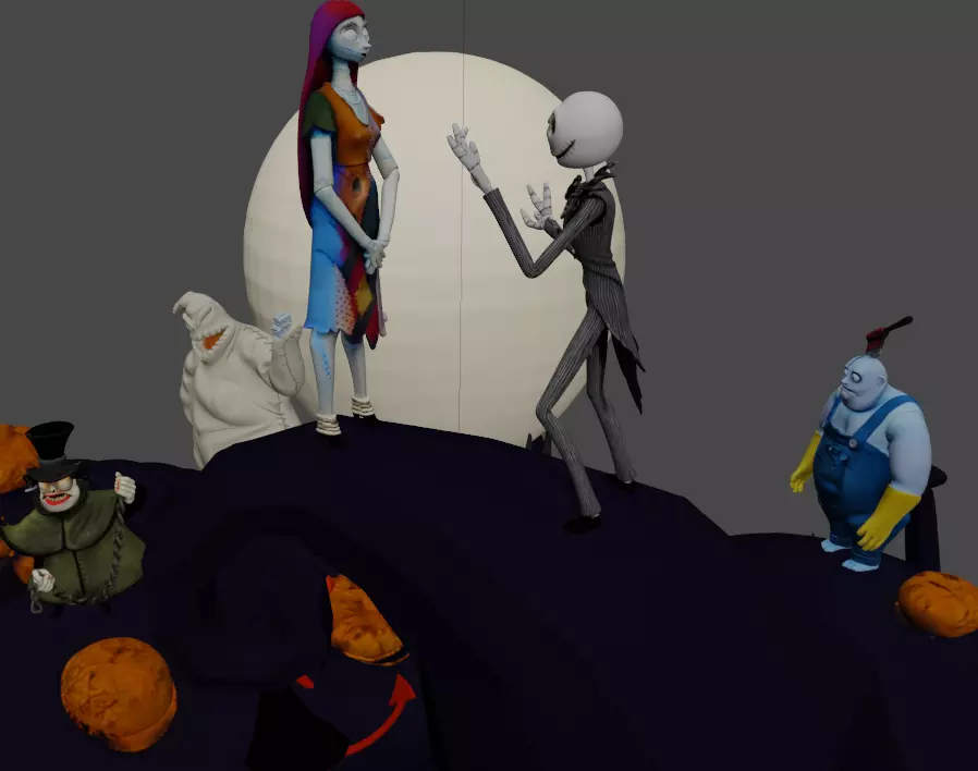 The Nightmare Before Christmas 3D print model_4