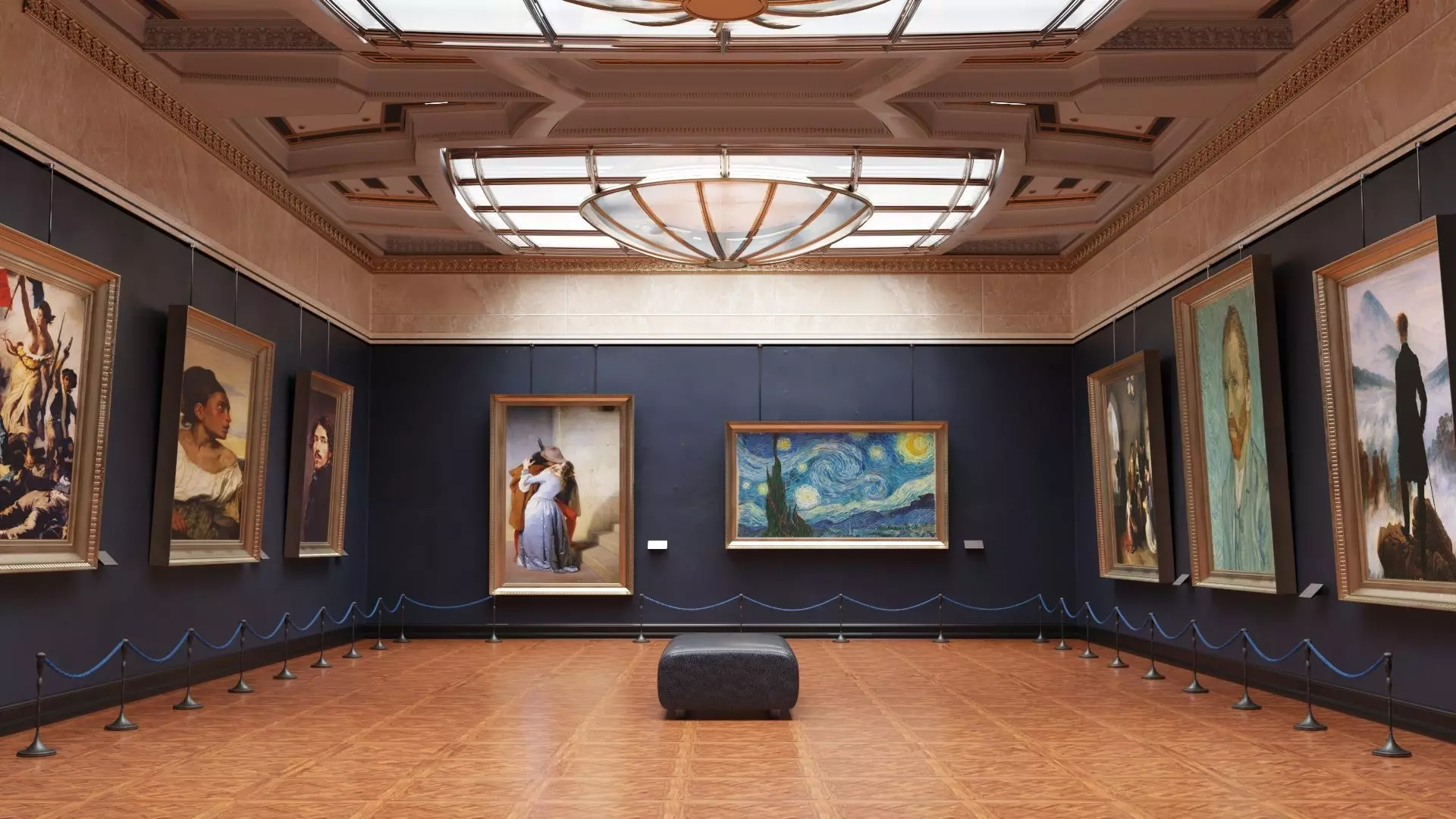 Louvre Museum - Hall 3D model