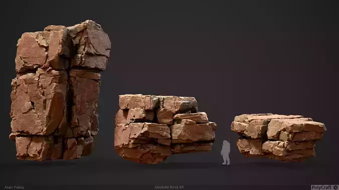 Cliff Rock Kit - Modular Rocks Pack