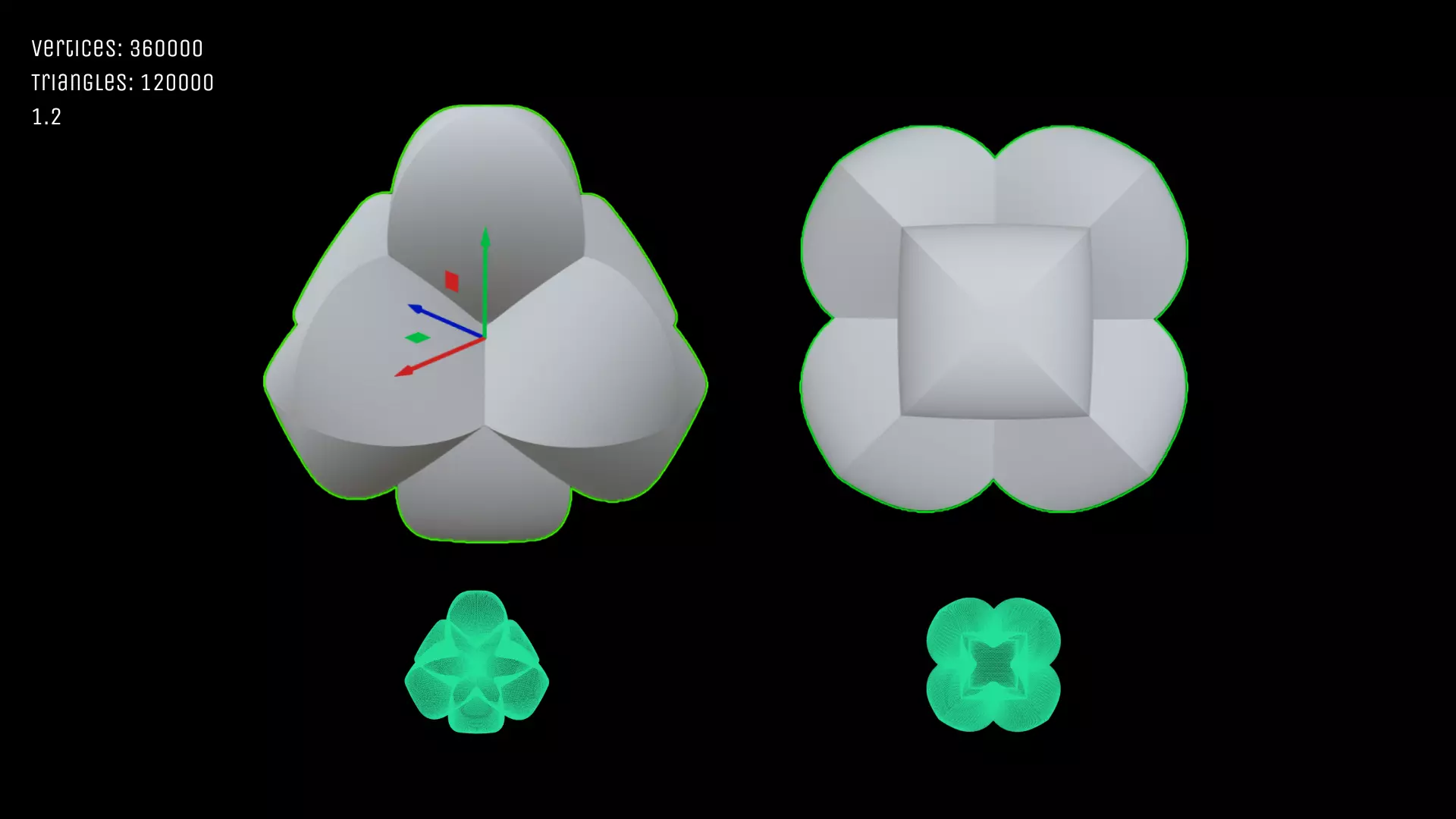 UUON Vector Print Test -  Kit 001 - 5 Models - 45-120k Range 3D print model_2