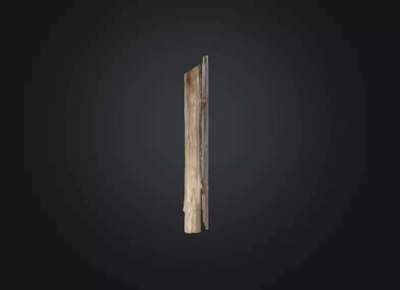 Weathered Fence Low-poly 3D model_3
