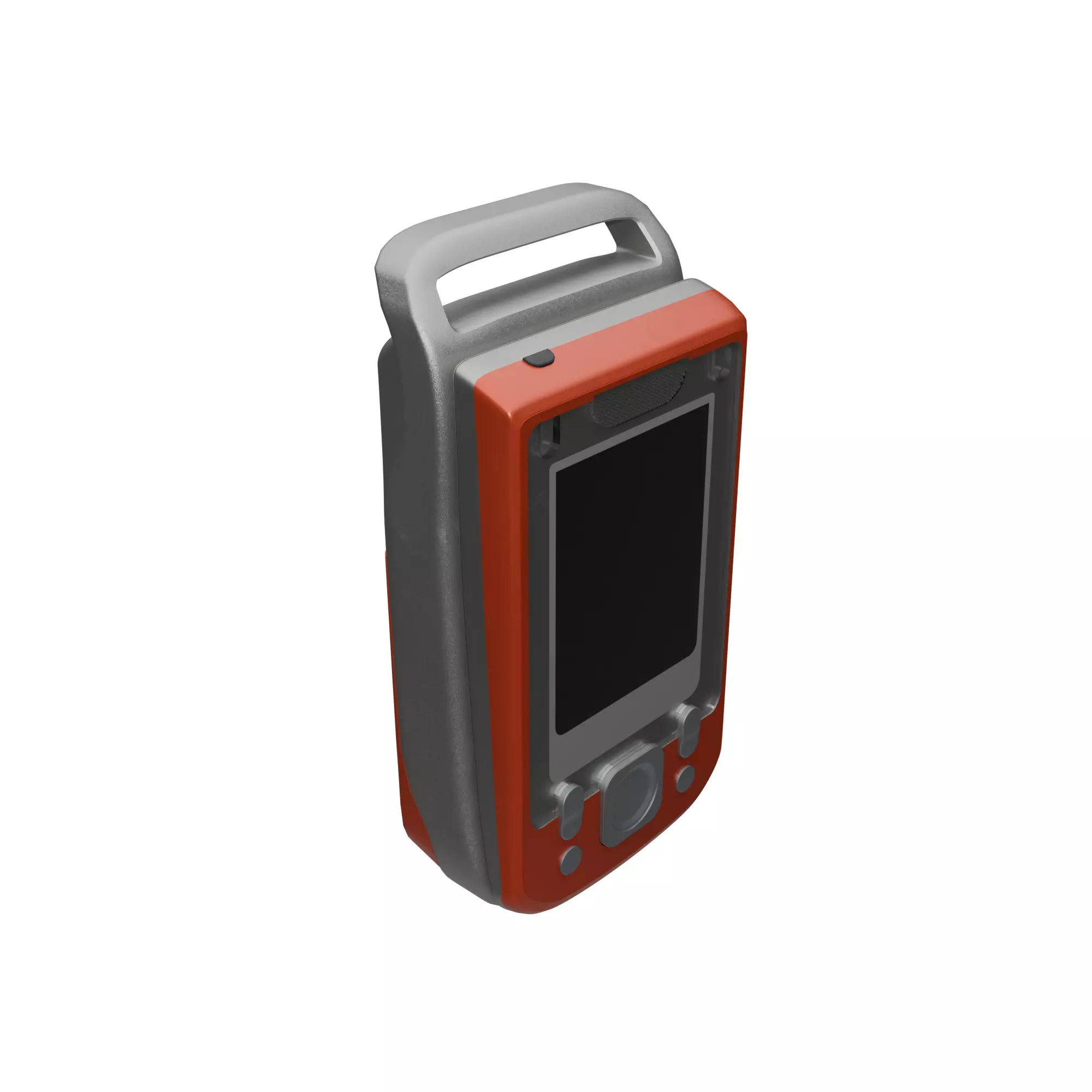 Rugged Phone Handheld Mobile Device Low-poly 3D model_0