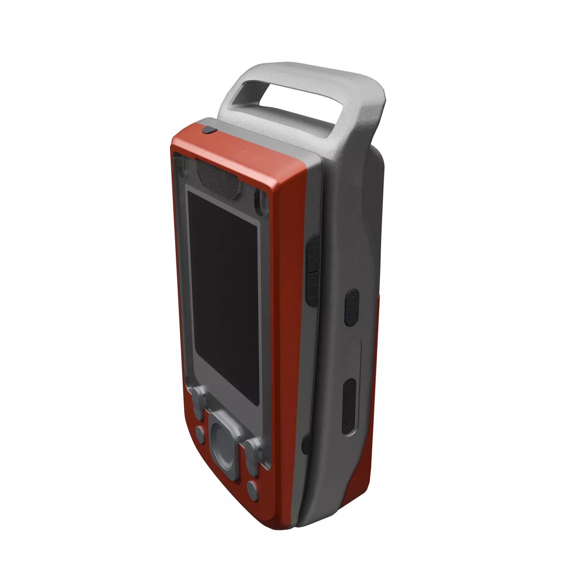 Rugged Phone Handheld Mobile Device Low-poly 3D model_5