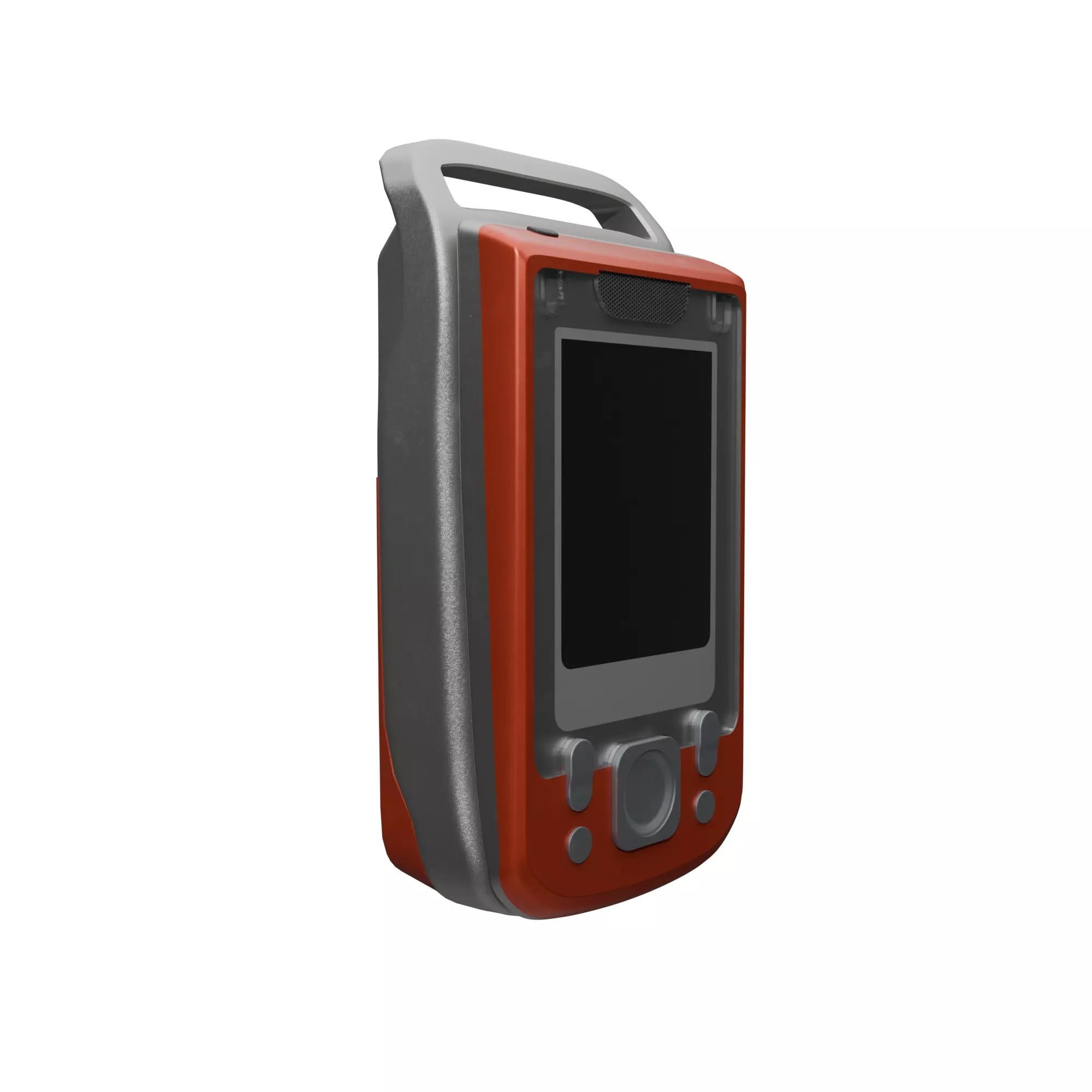 Rugged Phone Handheld Mobile Device Low-poly 3D model_2