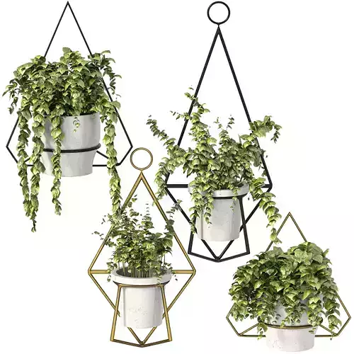 Modern Planters With Geometric Designs