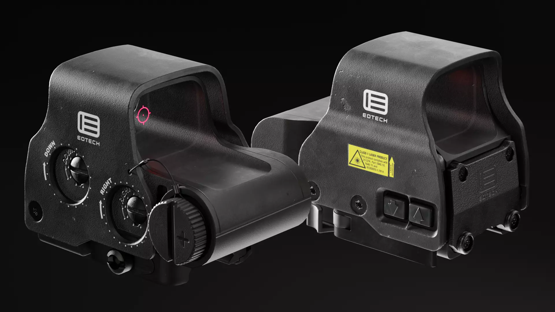 EOTech Holographic Sight EXPS2 Low-poly 3D model_2