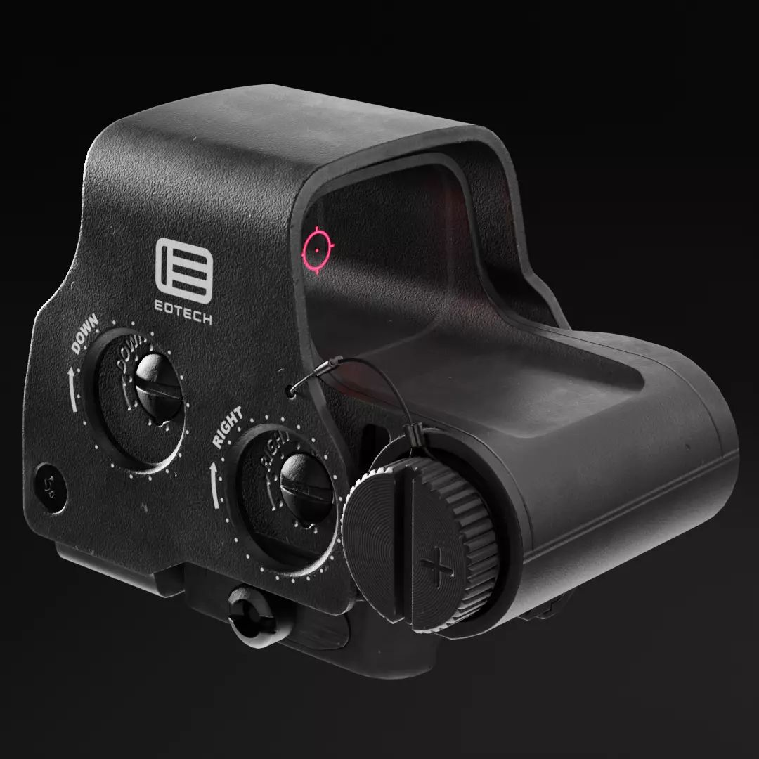 EOTech Holographic Sight EXPS2 Low-poly 3D model_0