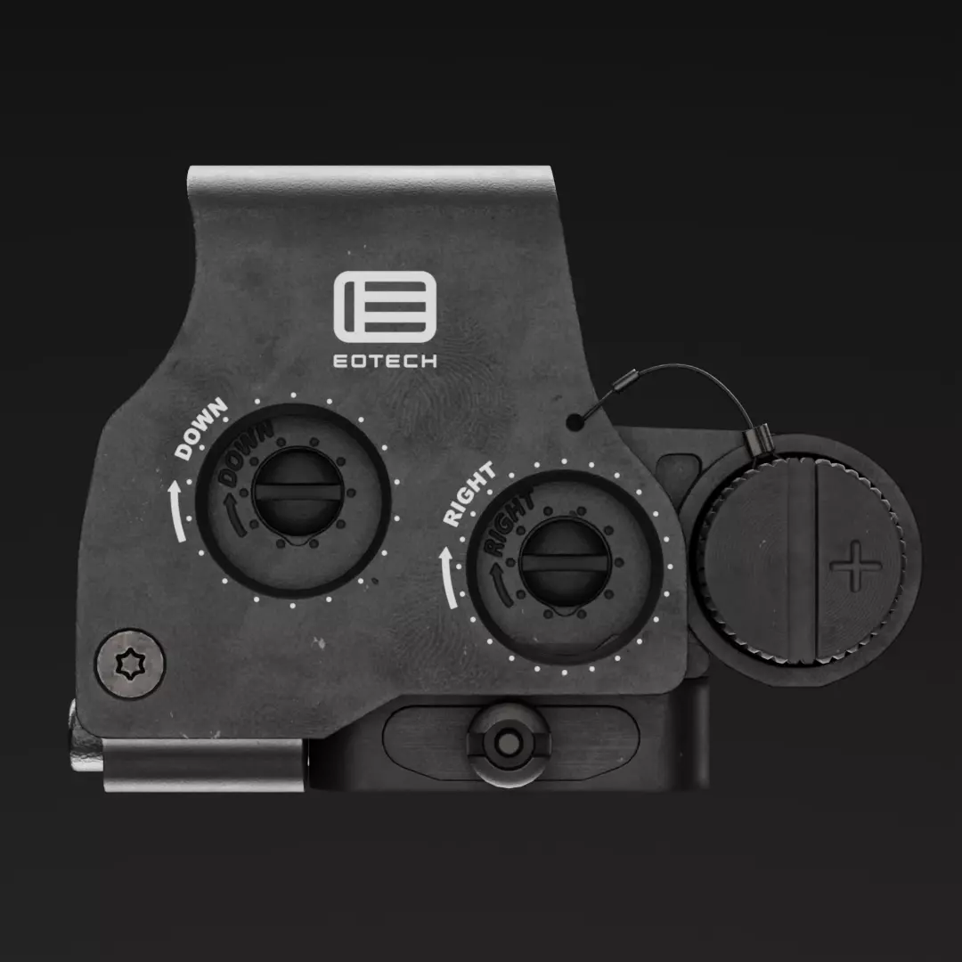 EOTech Holographic Sight EXPS2 Low-poly 3D model_9