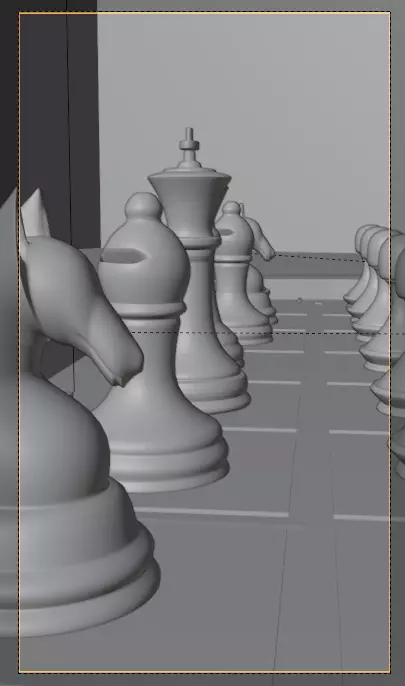 CHESS BOARD Low-poly 3D model_4