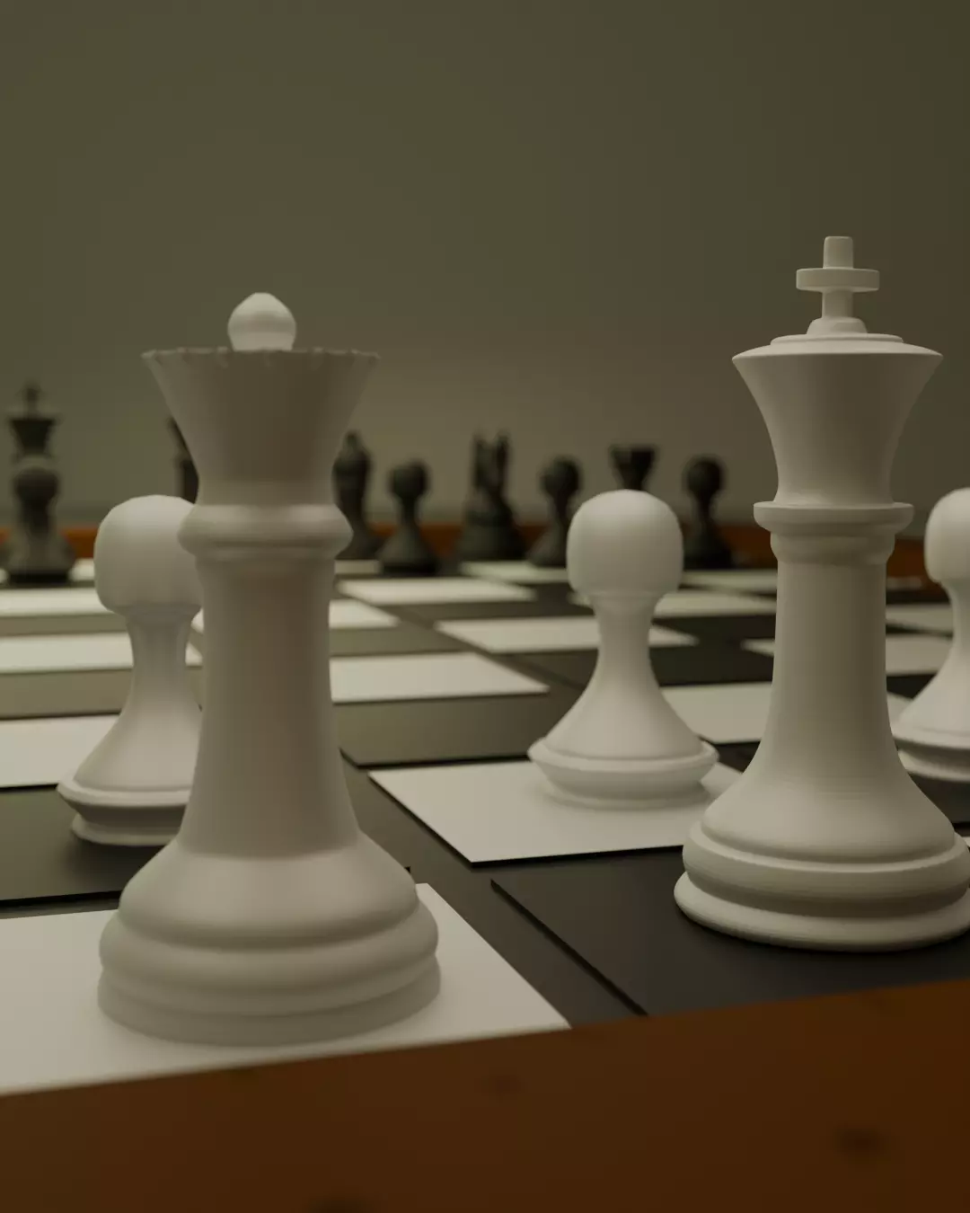 CHESS BOARD Low-poly 3D model_3