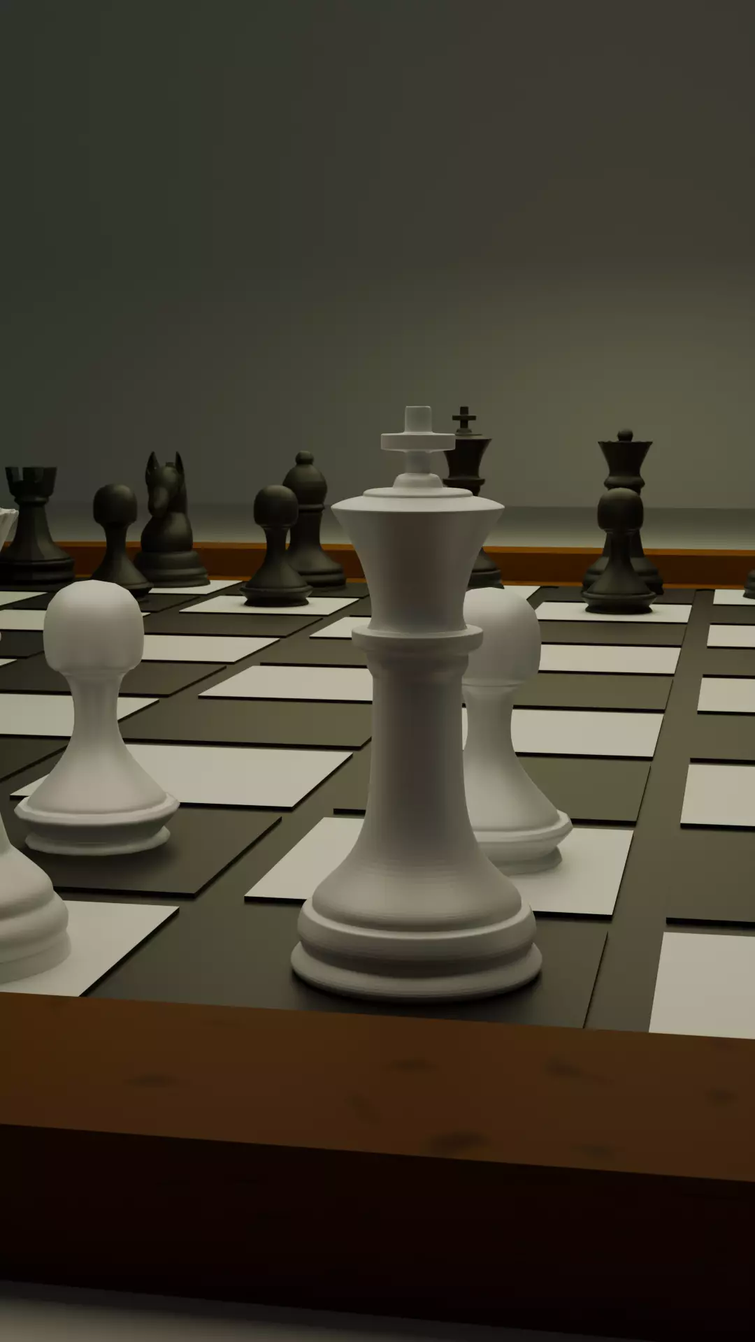 CHESS BOARD Low-poly 3D model_0