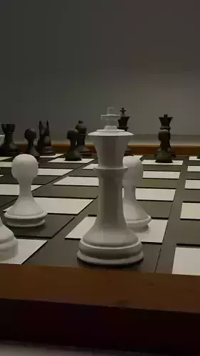 CHESS BOARD Low-poly 3D model CHESS BOARD Low-poly 3D model