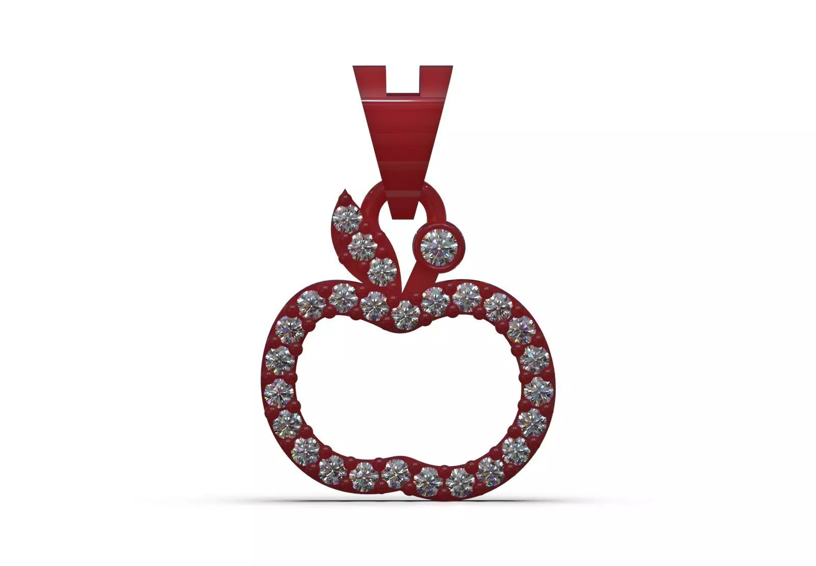 Apple Pendant Model A Symbol of Life and Shine jp0333 3D print model_14
