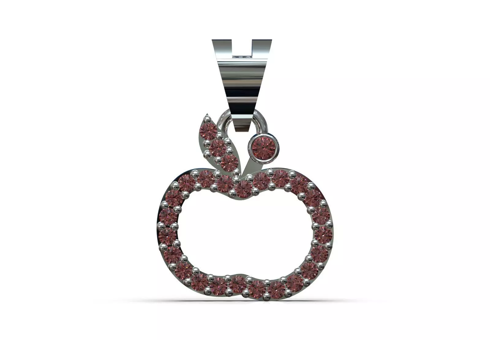 Apple Pendant Model A Symbol of Life and Shine jp0333 3D print model_12