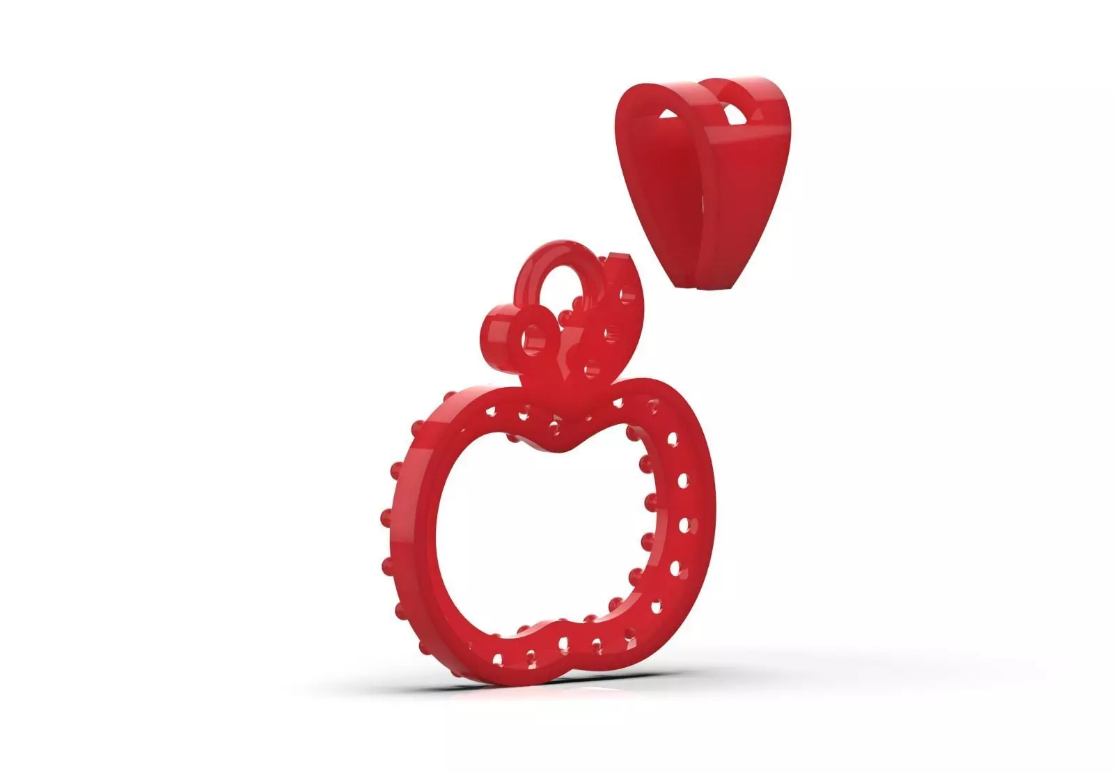 Apple Pendant Model A Symbol of Life and Shine jp0333 3D print model_16