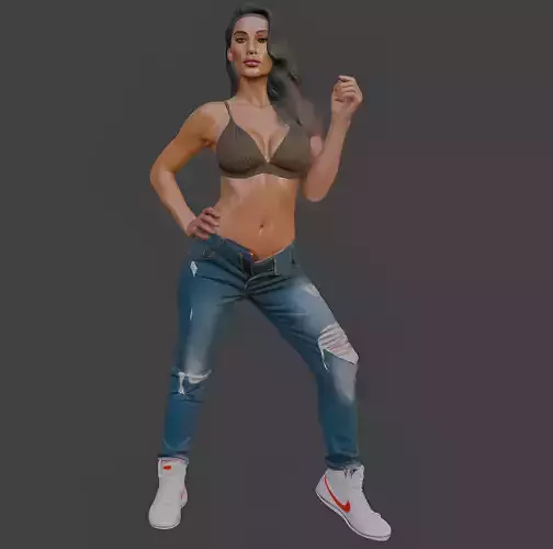 Fashioned Female 3d Model for 3D Printing