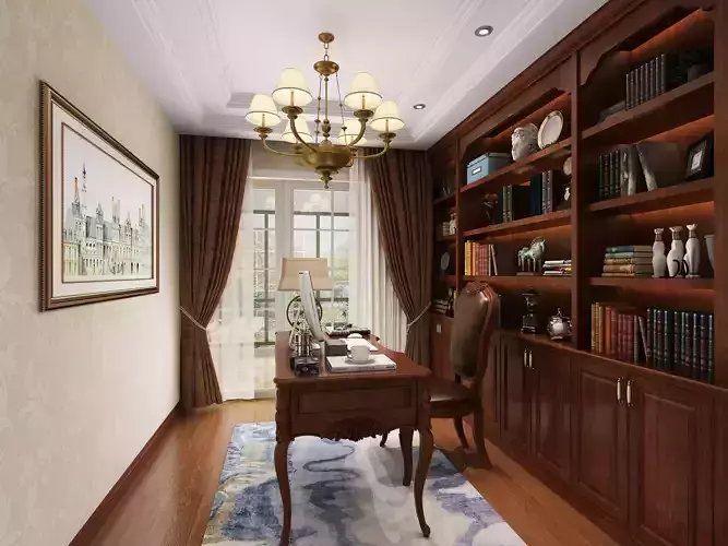 Classic Cabinet Scene Interior