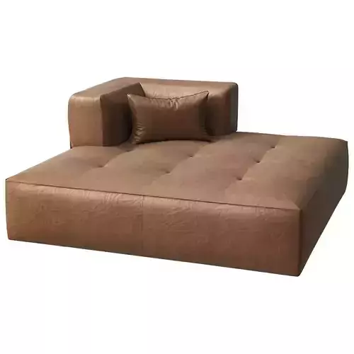 Sofa Melvil with Modern Fabric and Leather Modular 