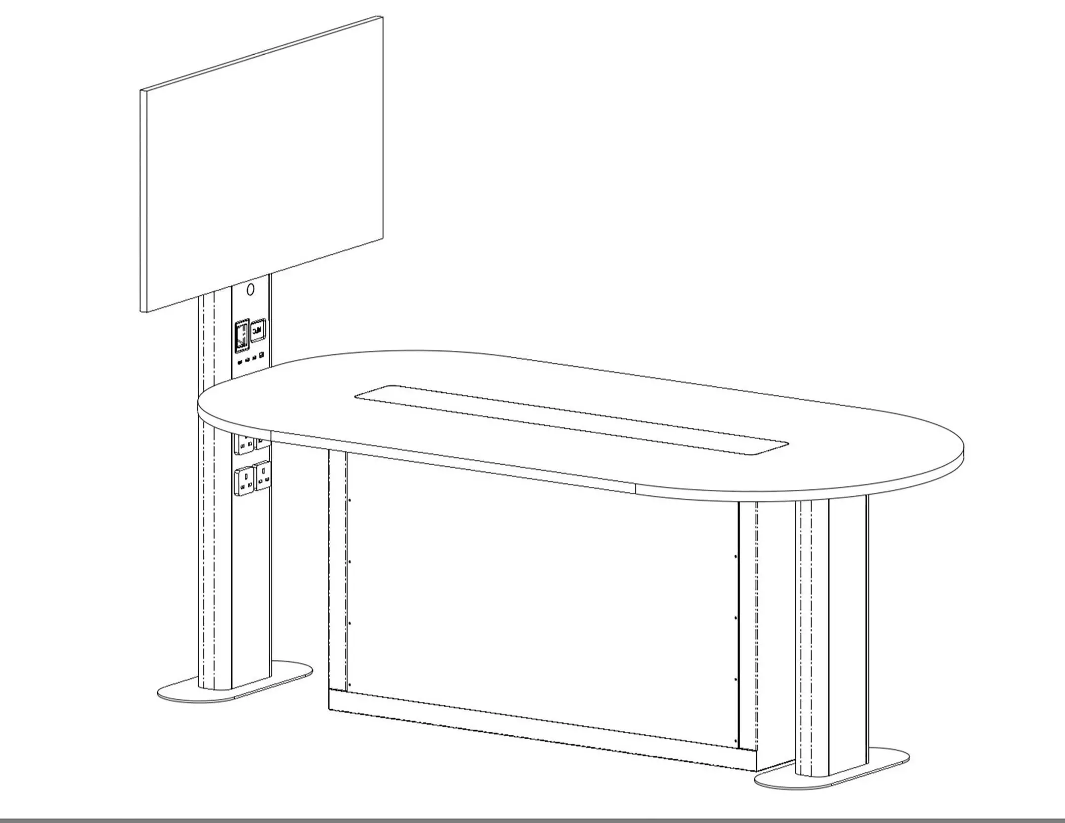 School Classroom 3D model_5