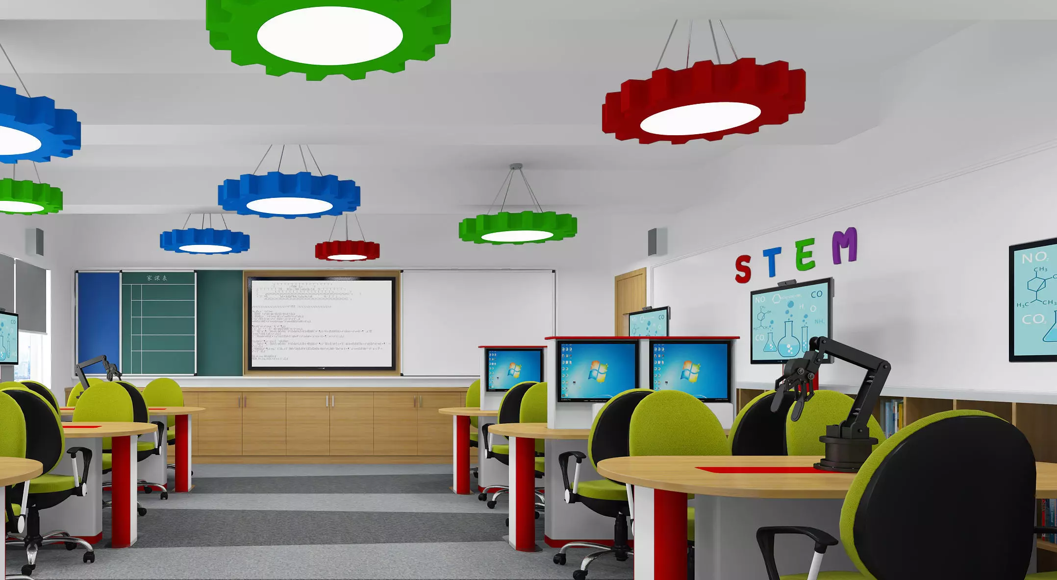 School Classroom 3D model_3