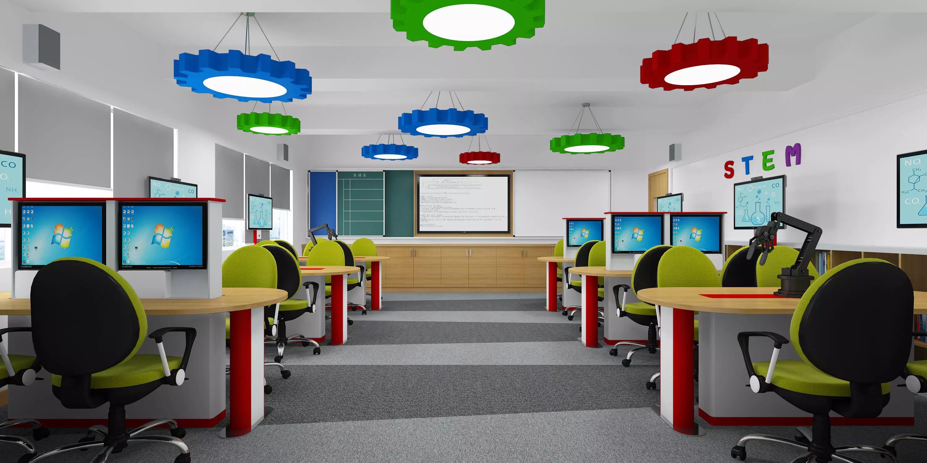 School Classroom 3D model_0